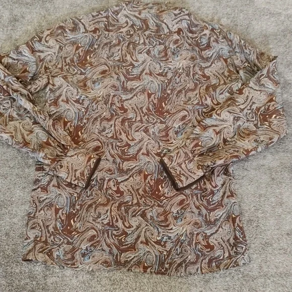 Vintage Saint Laurent Swirl Paisley Blouse With Flaws - Picture 10 of 10